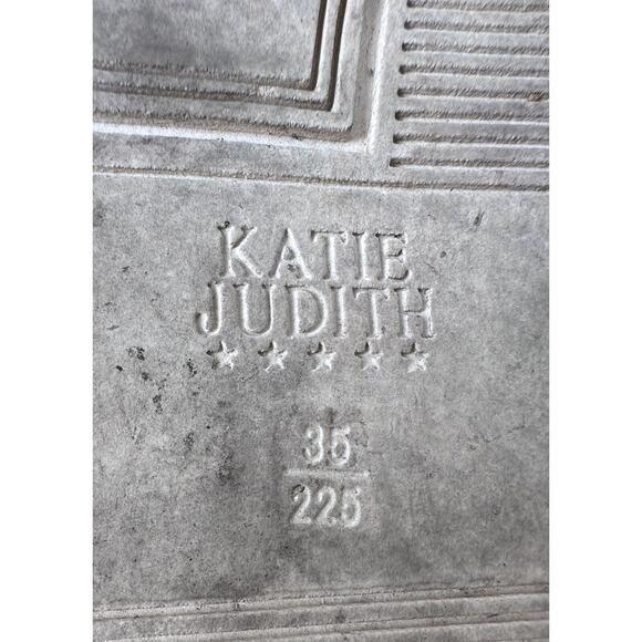 ⭐️ Katie Judith Shoe Flats Burgundy Velvet Mouse Sz 35 - Picture 10 of 10